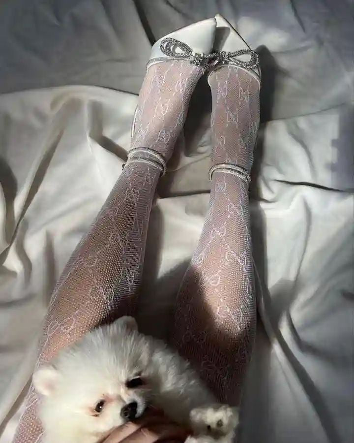 White Small G Tights